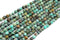 6mm faceted african turquoise, approx 66 beads per strand, jewelry making, gemstone beads, green beads, glossy, jewelry making beads,